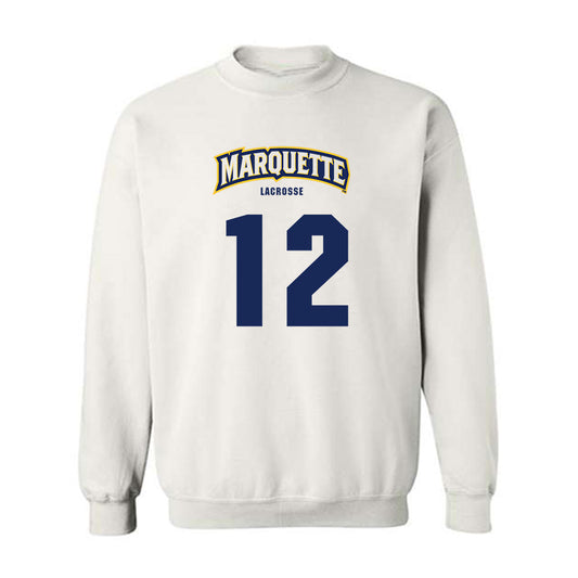 Marquette - NCAA Women's Lacrosse : Ella Mautz - Sports Shersey Crewneck Sweatshirt-0