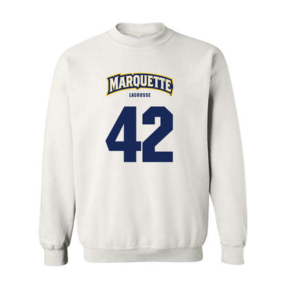 Marquette - NCAA Women's Lacrosse : Annabel Carlin - Sports Shersey Crewneck Sweatshirt-0