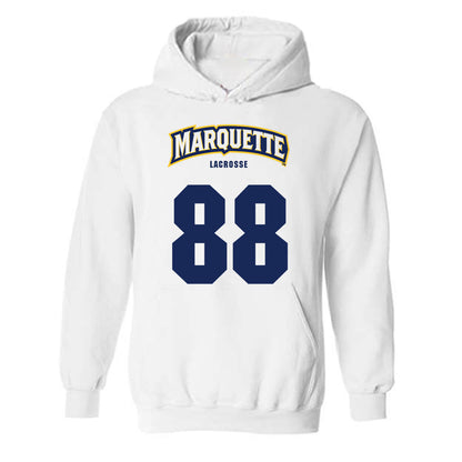 Marquette - NCAA Men's Lacrosse : Scott Michaud - Sports Shersey Hooded Sweatshirt-0