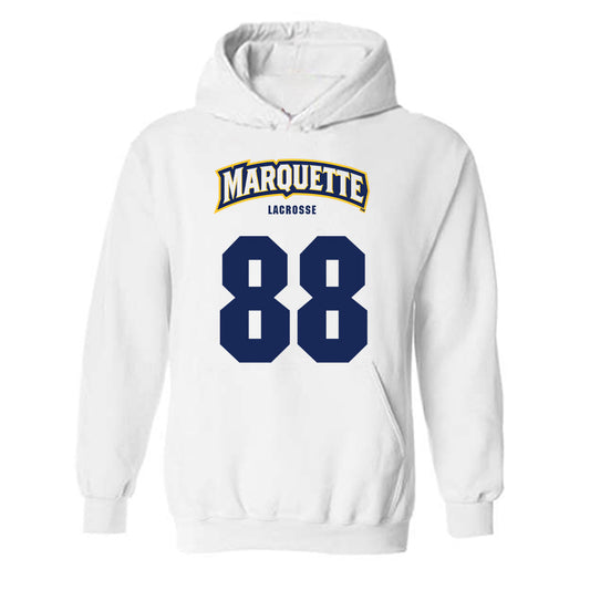 Marquette - NCAA Men's Lacrosse : Scott Michaud - Sports Shersey Hooded Sweatshirt-0
