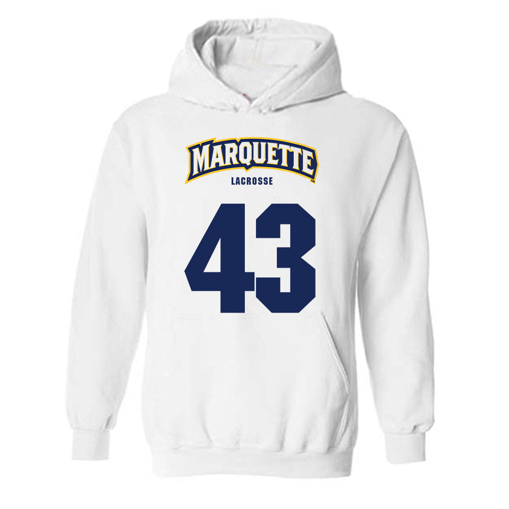 Marquette - NCAA Men's Lacrosse : Colin Sim - Sports Shersey Hooded Sweatshirt