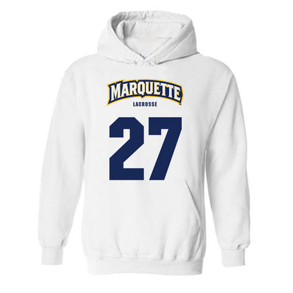 Marquette - NCAA Women's Lacrosse : Jillian Howell - Sports Shersey Hooded Sweatshirt-0