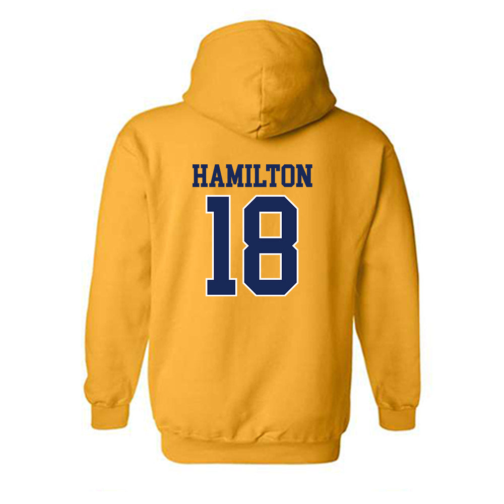 Marquette - NCAA Men's Basketball : Caedin Hamilton - Sports Shersey Hooded Sweatshirt-1
