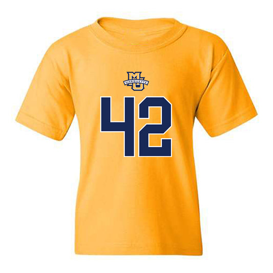 Marquette - NCAA Men's Basketball : Braeden Brenn - Sports Shersey Youth T-Shirt-0
