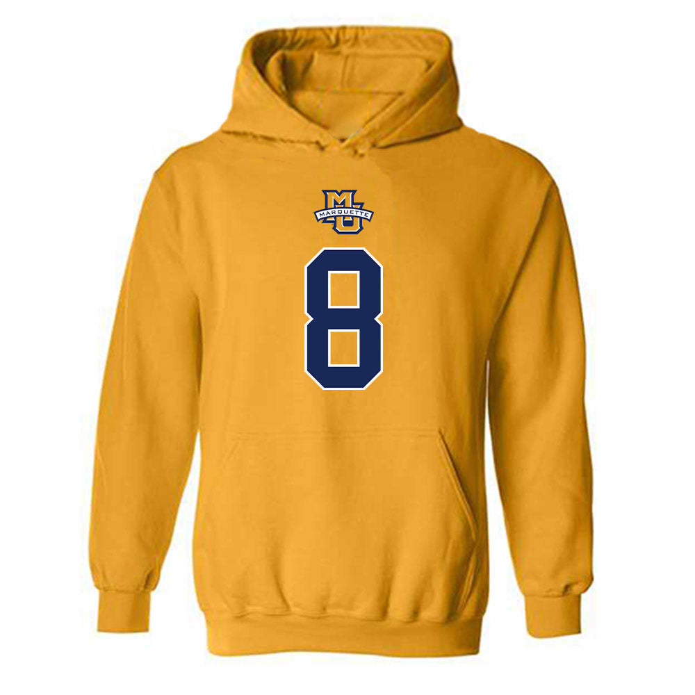 Marquette - NCAA Women's Basketball : JJ Barnes - Sports Shersey Hooded Sweatshirt-0