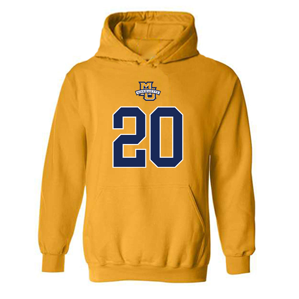 Marquette - NCAA Women's Basketball : Jordan Meulemans - Sports Shersey Hooded Sweatshirt-0