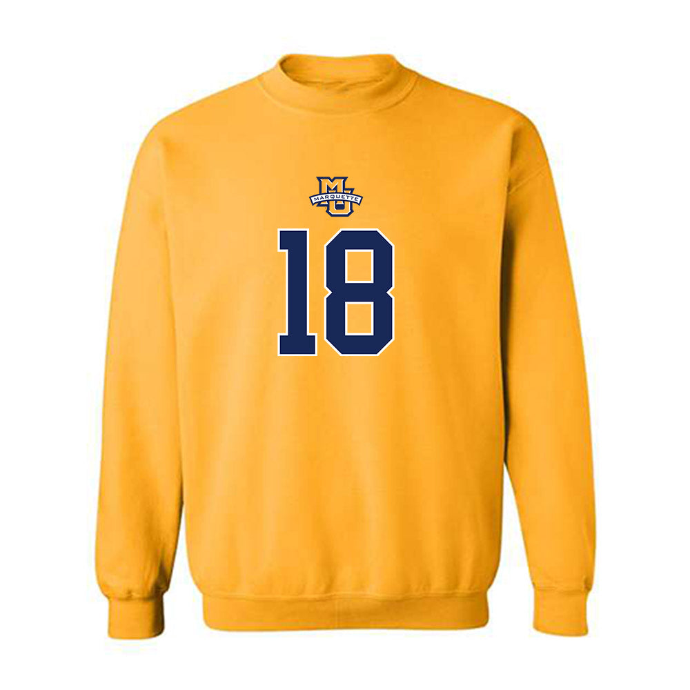 Marquette - NCAA Men's Basketball : Caedin Hamilton - Sports Shersey Crewneck Sweatshirt-0