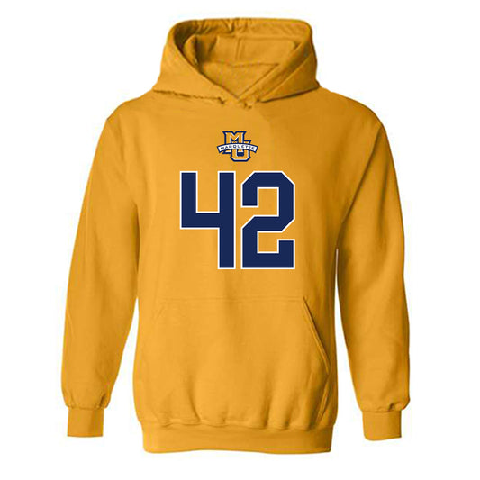 Marquette - NCAA Men's Basketball : Luke Jacobson - Sports Shersey Hooded Sweatshirt