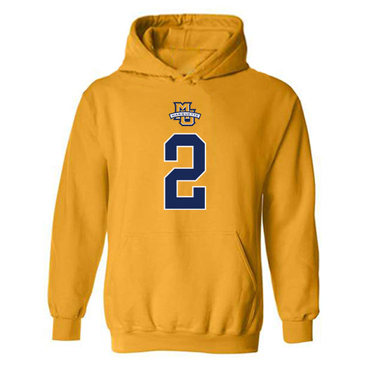 Marquette - NCAA Women's Basketball : Jaidynn Mason - Sports Shersey Hooded Sweatshirt-0