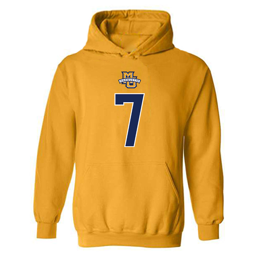 Marquette - NCAA Men's Basketball : Zaide Lowery - Sports Shersey Hooded Sweatshirt-0