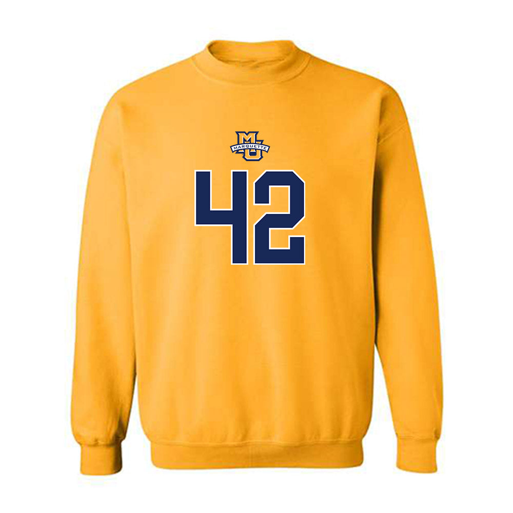 Marquette - NCAA Men's Basketball : Luke Jacobson - Sports Shersey Crewneck Sweatshirt