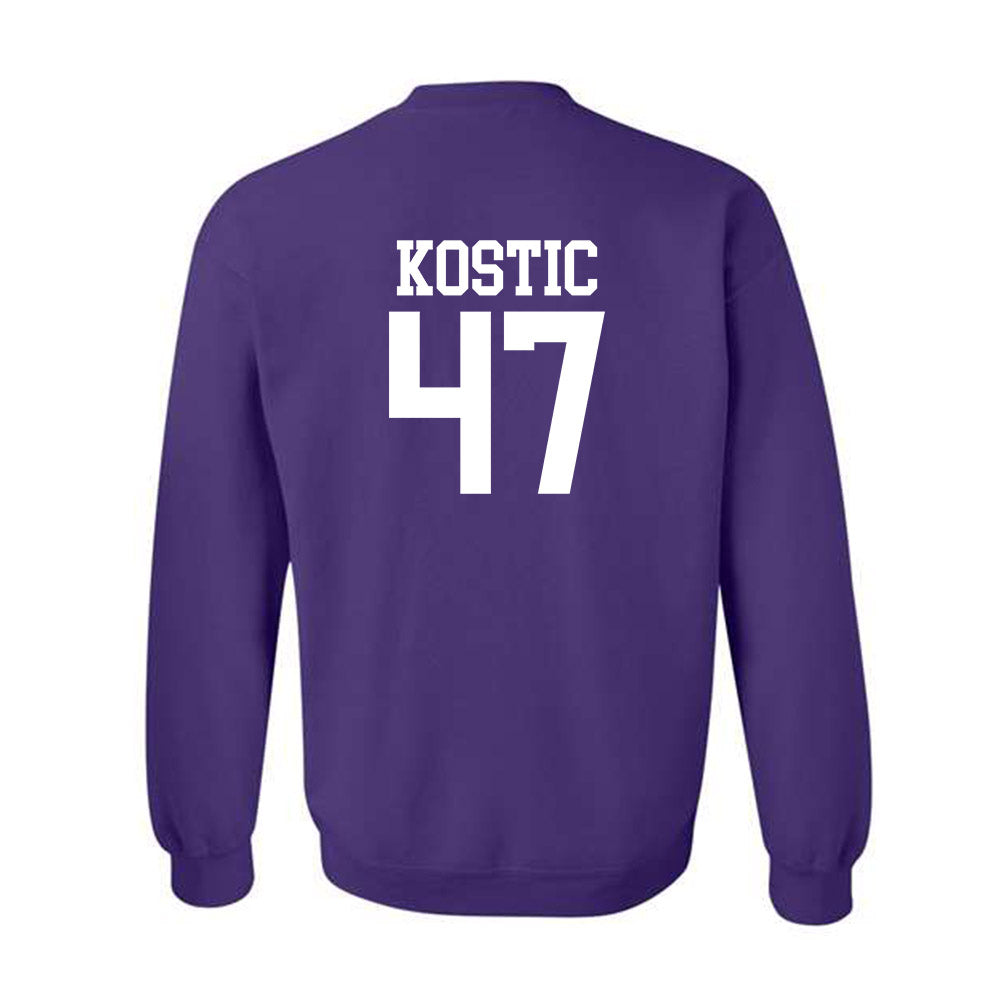 Kansas State - NCAA Men's Basketball : Andrej Kostic - Classic Shersey Crewneck Sweatshirt-1