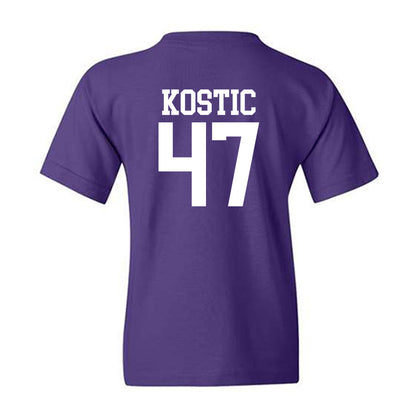 Kansas State - NCAA Men's Basketball : Andrej Kostic - Classic Shersey Youth T-Shirt-1