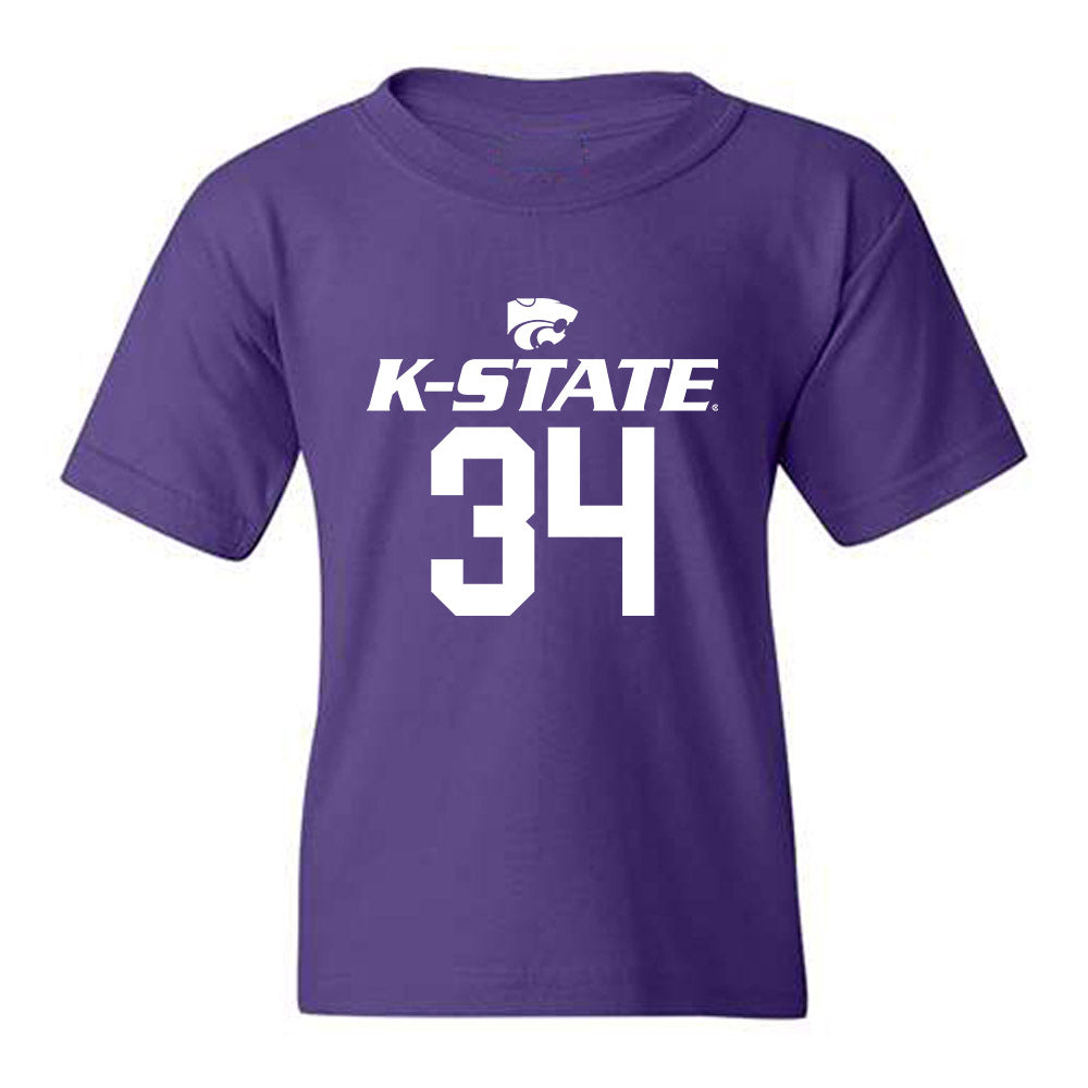 Kansas State - NCAA Men's Basketball : Nate Johnson - Classic Shersey Youth T-Shirt-0