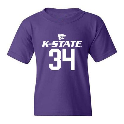 Kansas State - NCAA Men's Basketball : Nate Johnson - Classic Shersey Youth T-Shirt-0