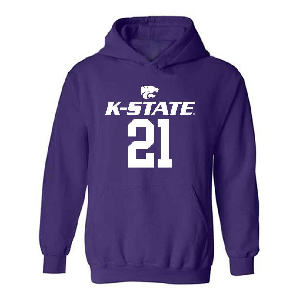 Kansas State - NCAA Men's Basketball : Khamari McGriff - Classic Shersey Hooded Sweatshirt-0