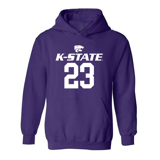 Kansas State - NCAA Men's Basketball : Macaleab Rich - Classic Shersey Hooded Sweatshirt-0