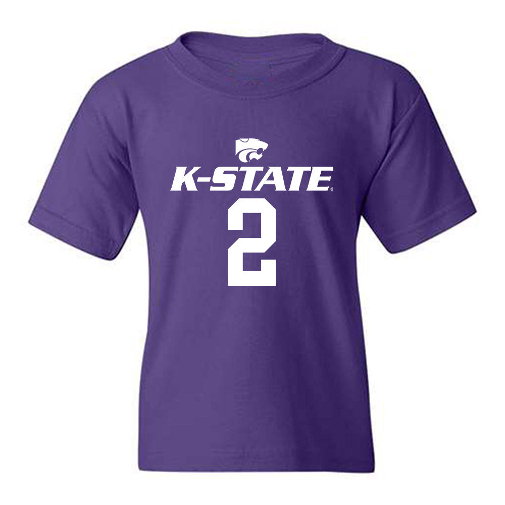 Kansas State - NCAA Men's Basketball : Exavier Wilson - Classic Shersey Youth T-Shirt-0