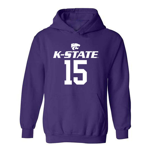 Kansas State - NCAA Men's Basketball : Taj Manning - Classic Shersey Hooded Sweatshirt-0