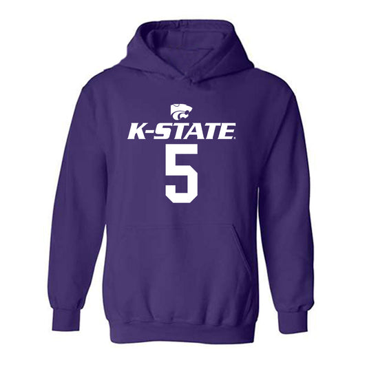 Kansas State - NCAA Men's Basketball : Spencer Bain - Classic Shersey Hooded Sweatshirt