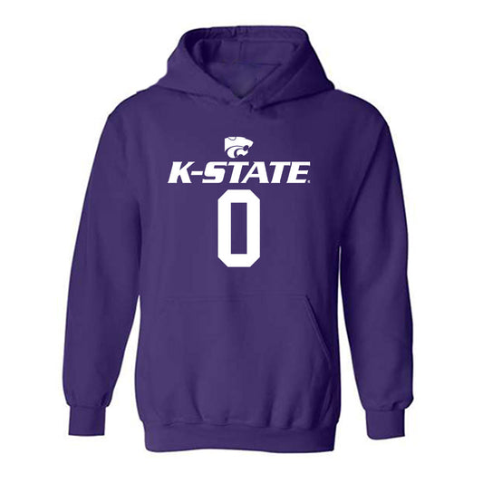 Kansas State - NCAA Men's Basketball : Elias Rapieque - Classic Shersey Hooded Sweatshirt-0
