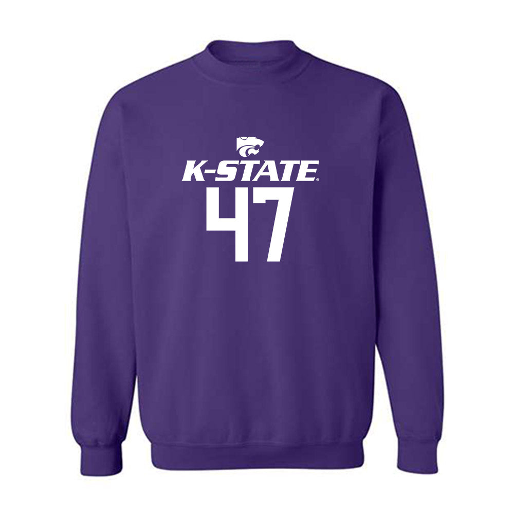 Kansas State - NCAA Men's Basketball : Andrej Kostic - Classic Shersey Crewneck Sweatshirt-0