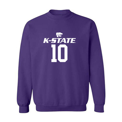 Kansas State - NCAA Men's Basketball : David Castillo - Classic Shersey Crewneck Sweatshirt-0