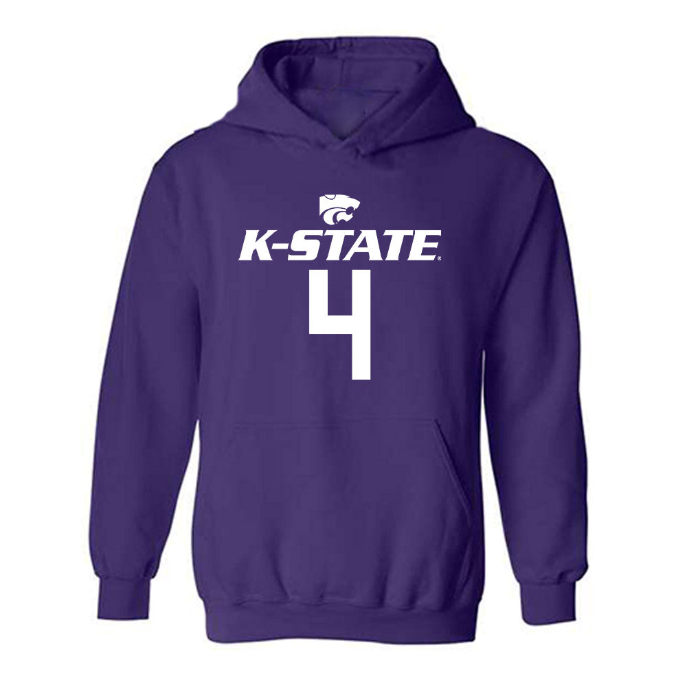 Kansas State - NCAA Men's Basketball : Pj Haggerty - Classic Shersey Hooded Sweatshirt-0