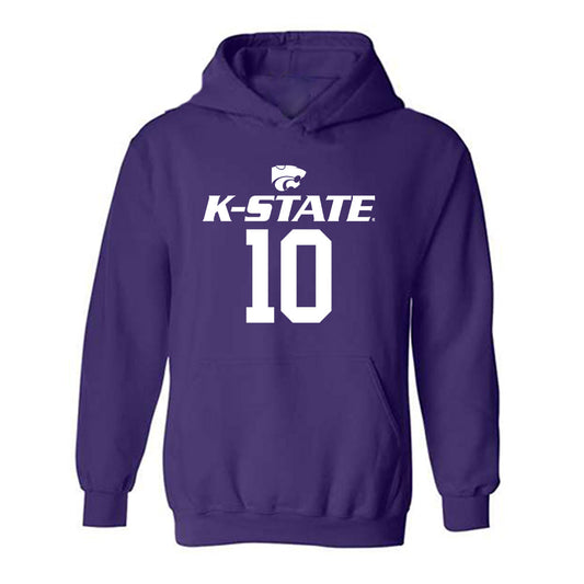 Kansas State - NCAA Men's Basketball : Taymont Lindsey - Classic Shersey Hooded Sweatshirt-0