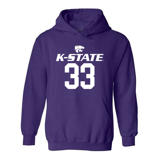 Kansas State - NCAA Men's Basketball : Coleman Hawkins - Classic Shersey Hooded Sweatshirt-0