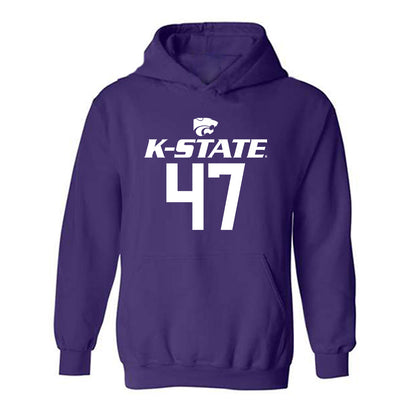 Kansas State - NCAA Men's Basketball : Andrej Kostic - Classic Shersey Hooded Sweatshirt-0