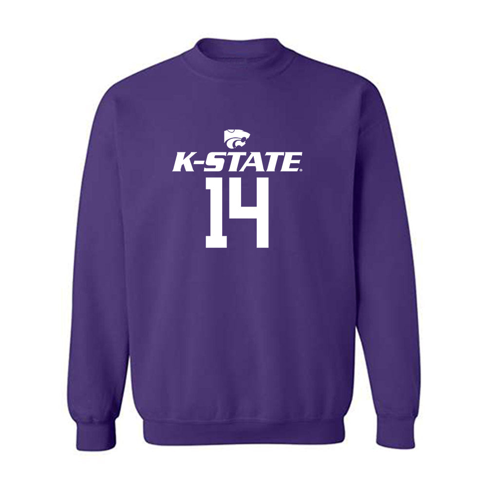 Kansas State - NCAA Men's Basketball : Mobi Ikegwuruka - Classic Shersey Crewneck Sweatshirt-0
