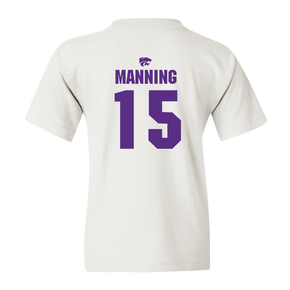 Kansas State - NCAA Men's Basketball : Taj Manning - Sports Shersey Youth T-Shirt