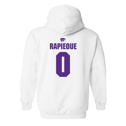 Kansas State - NCAA Men's Basketball : Elias Rapieque - Sports Shersey Hooded Sweatshirt-1