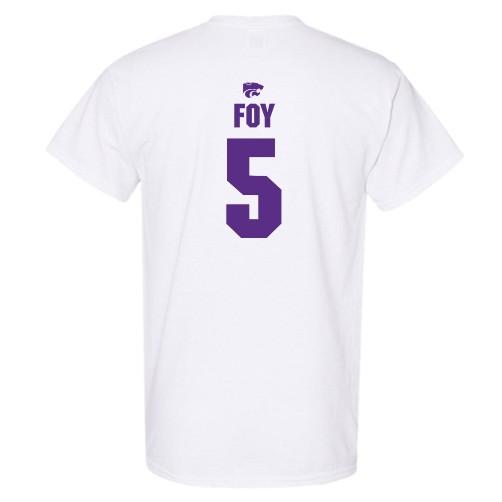 Kansas State - NCAA Women's Basketball : Aniya' Foy - Sports Shersey T-Shirt-1