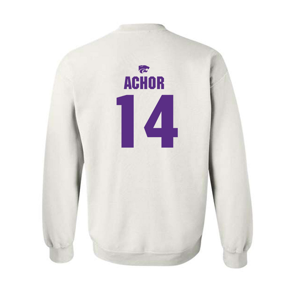 Kansas State - NCAA Men's Basketball : Achor Achor - Sports Shersey Crewneck Sweatshirt