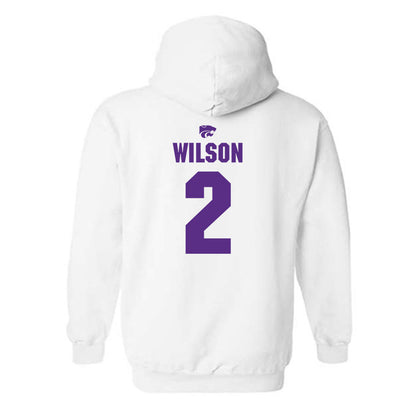 Kansas State - NCAA Men's Basketball : Exavier Wilson - Sports Shersey Hooded Sweatshirt-1