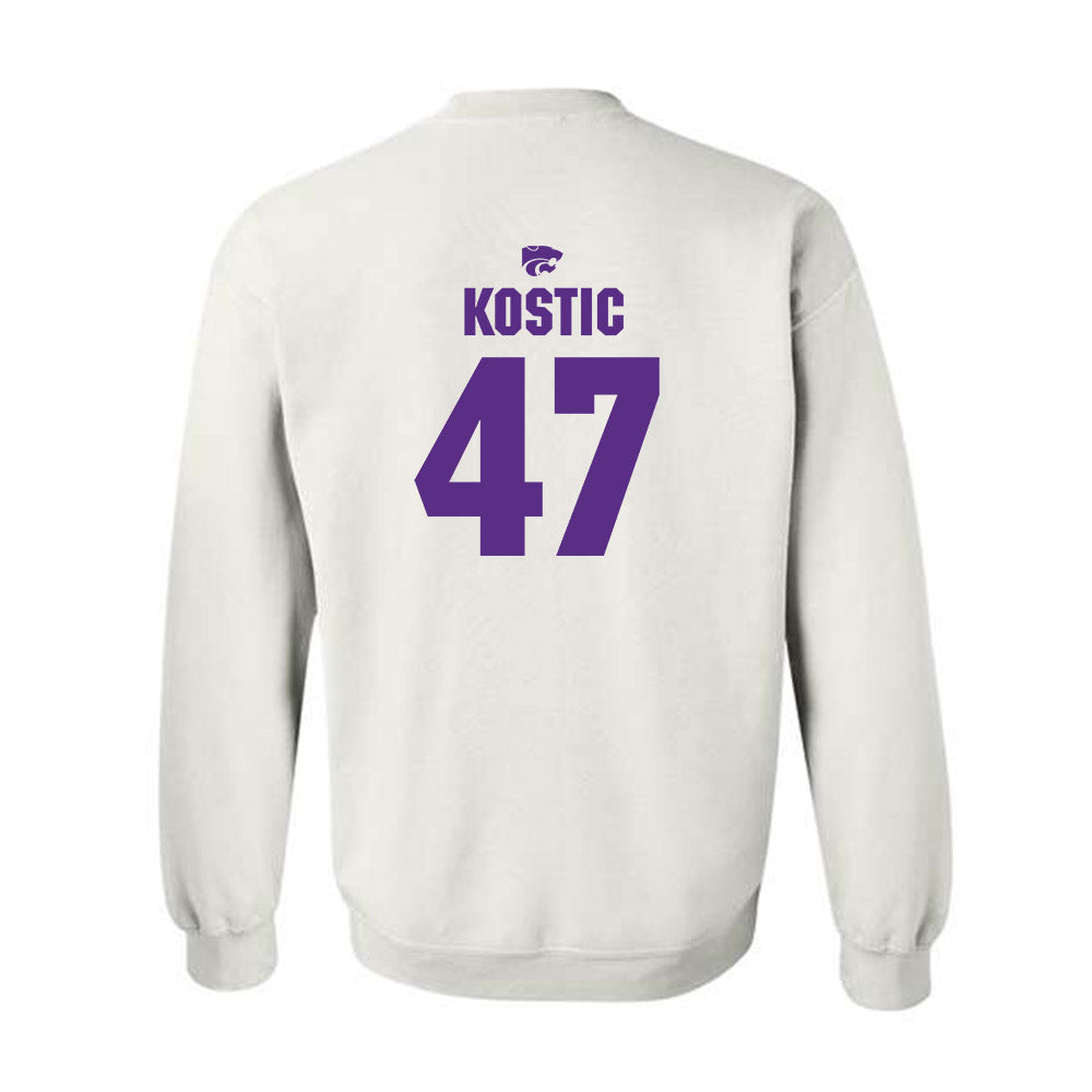 Kansas State - NCAA Men's Basketball : Andrej Kostic - Sports Shersey Crewneck Sweatshirt-1