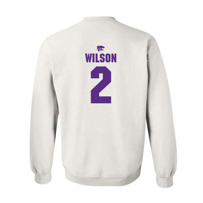Kansas State - NCAA Men's Basketball : Exavier Wilson - Sports Shersey Crewneck Sweatshirt-1