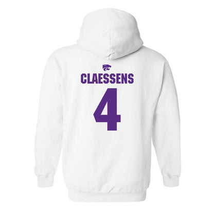 Kansas State - NCAA Women's Basketball : Nastja Claessens - Sports Shersey Hooded Sweatshirt-1