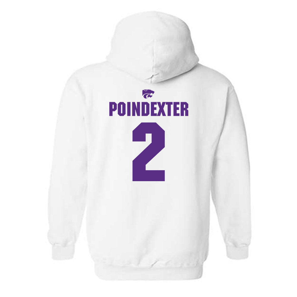 Kansas State - NCAA Women's Basketball : Temira Poindexter - Sports Shersey Hooded Sweatshirt-1