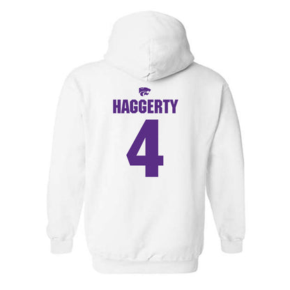 Kansas State - NCAA Men's Basketball : Pj Haggerty - Sports Shersey Hooded Sweatshirt-1