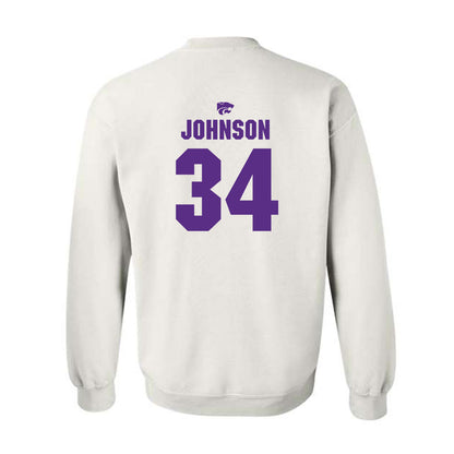 Kansas State - NCAA Men's Basketball : Nate Johnson - Sports Shersey Crewneck Sweatshirt-1