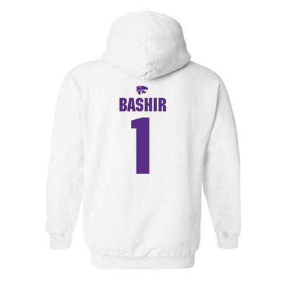 Kansas State - NCAA Men's Basketball : Abdi Bashir - Sports Shersey Hooded Sweatshirt-1