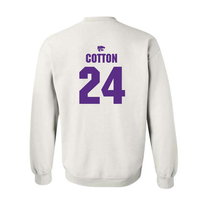 Kansas State - NCAA Women's Basketball : Jenessa Cotton - Sports Shersey Crewneck Sweatshirt-1