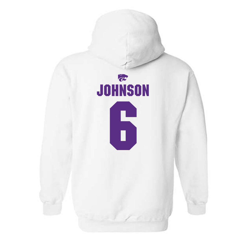 Kansas State - NCAA Men's Basketball : Marcus Johnson - Sports Shersey Hooded Sweatshirt-1