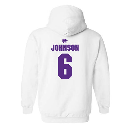 Kansas State - NCAA Men's Basketball : Marcus Johnson - Sports Shersey Hooded Sweatshirt-1