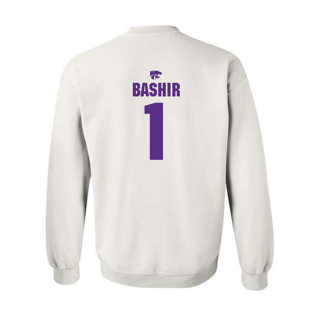 Kansas State - NCAA Men's Basketball : Abdi Bashir - Sports Shersey Crewneck Sweatshirt-1