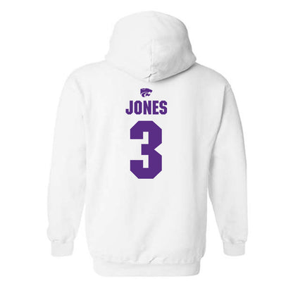 Kansas State - NCAA Men's Basketball : CJ Jones - Sports Shersey Hooded Sweatshirt