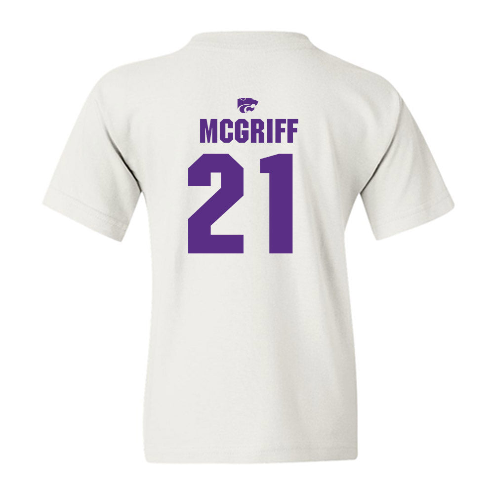 Kansas State - NCAA Men's Basketball : Khamari McGriff - Sports Shersey Youth T-Shirt-1